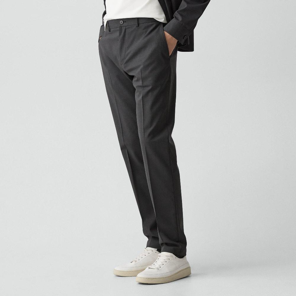 J Brand Curtis Drawstring Pant In Motion Wool Charcoal Melange