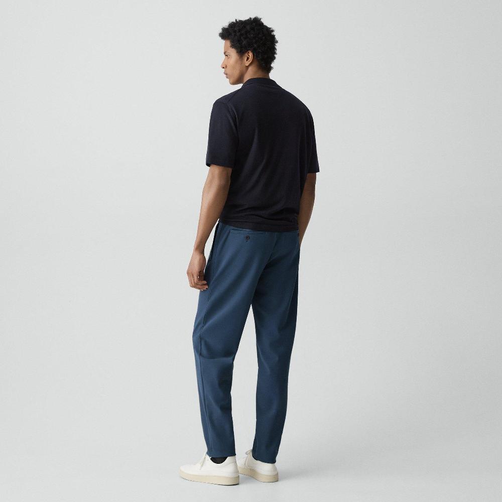 J Brand Curtis Drawstring Pant In Precision Ponte Ash Blue