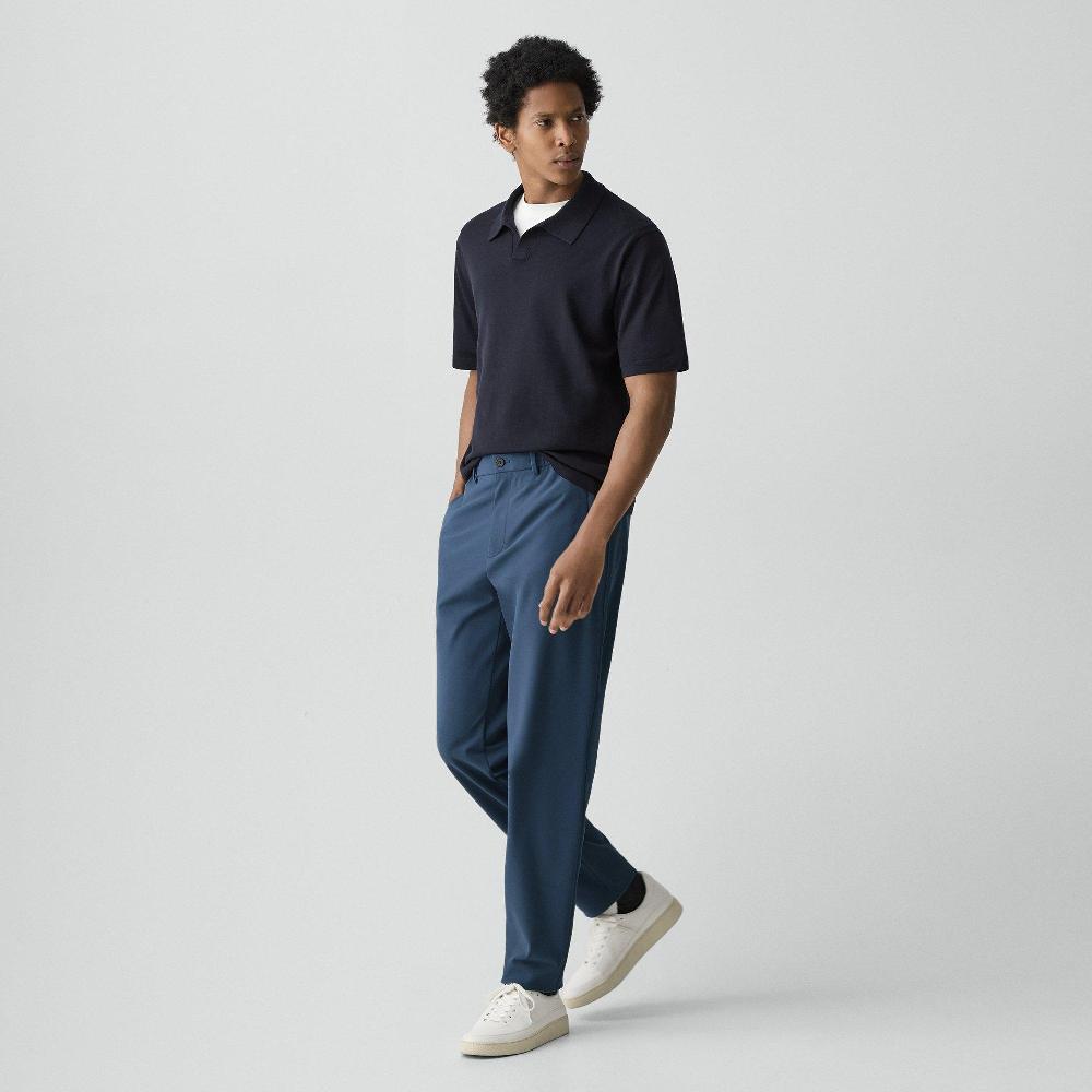 j brand Curtis Drawstring Pant in Precision Ponte ash blue