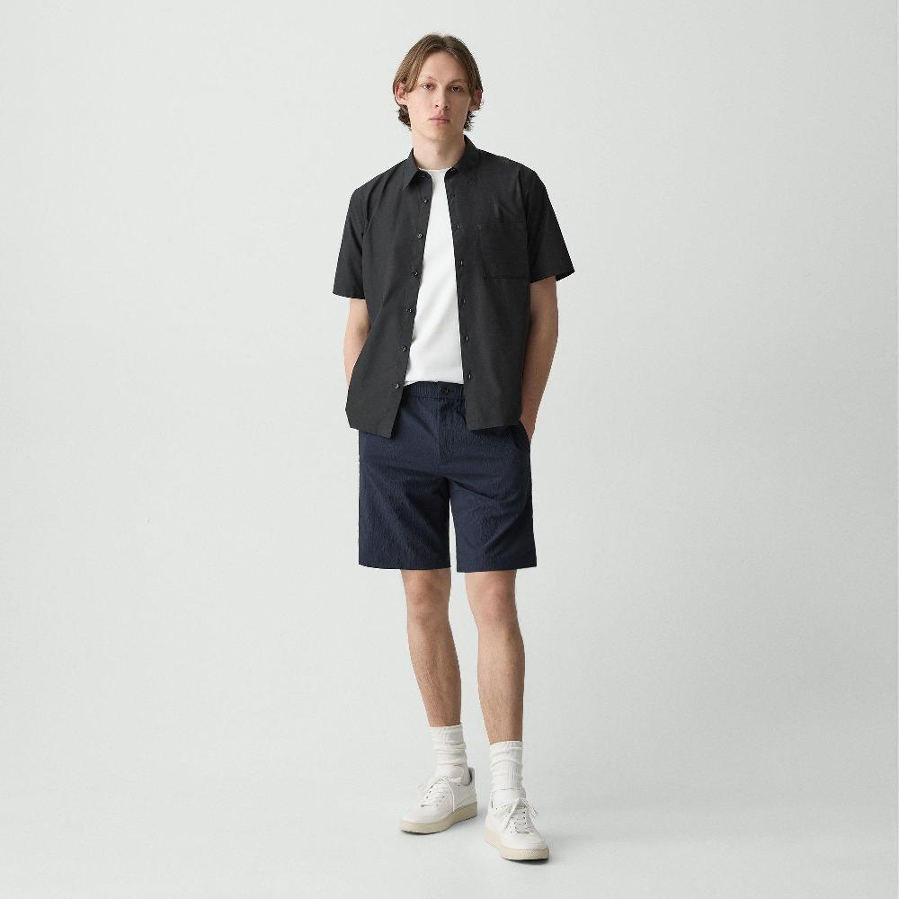 j brand Curtis Drawstring Short in Kelso Nylon baltic
