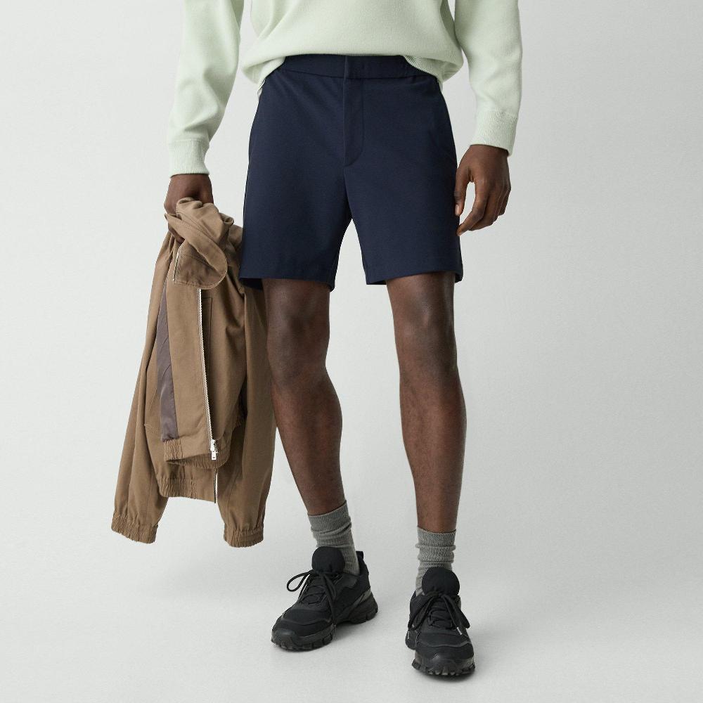 J Brand Curtis Drawstring Short In Precision Ponte Baltic