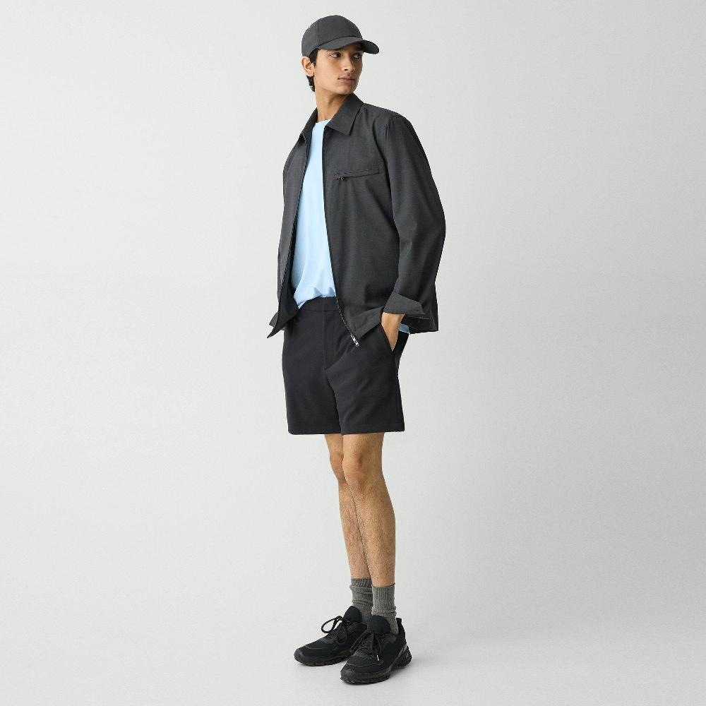 J Brand Curtis Drawstring Short In Precision Ponte Black