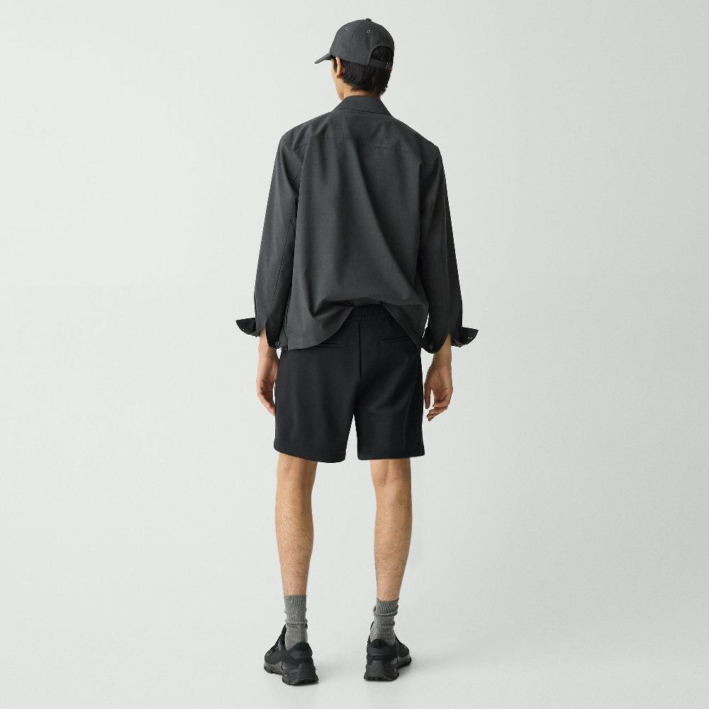 J Brand Curtis Drawstring Short In Precision Ponte Black
