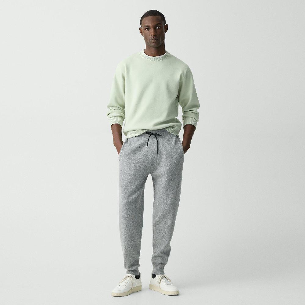 j brand Drawstring Jogger in Fine Bilen melange grey