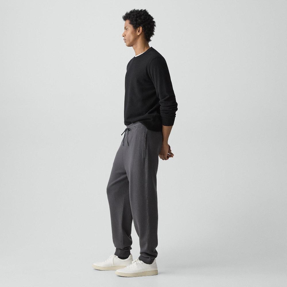J Brand Drawstring Jogger In Wool Bilen Charcoal Melange