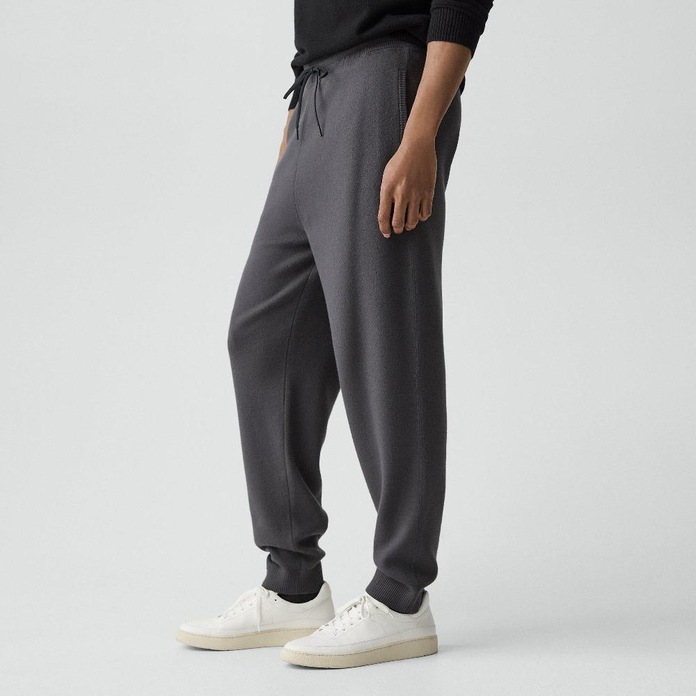 J Brand Drawstring Jogger In Wool Bilen Charcoal Melange