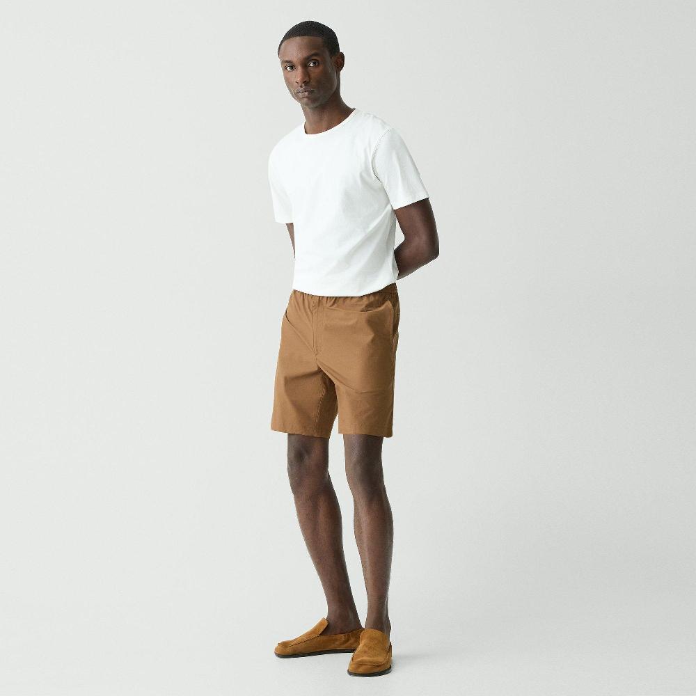 J Brand Drawstring Short In Cotton-Blend Deep Tobacco