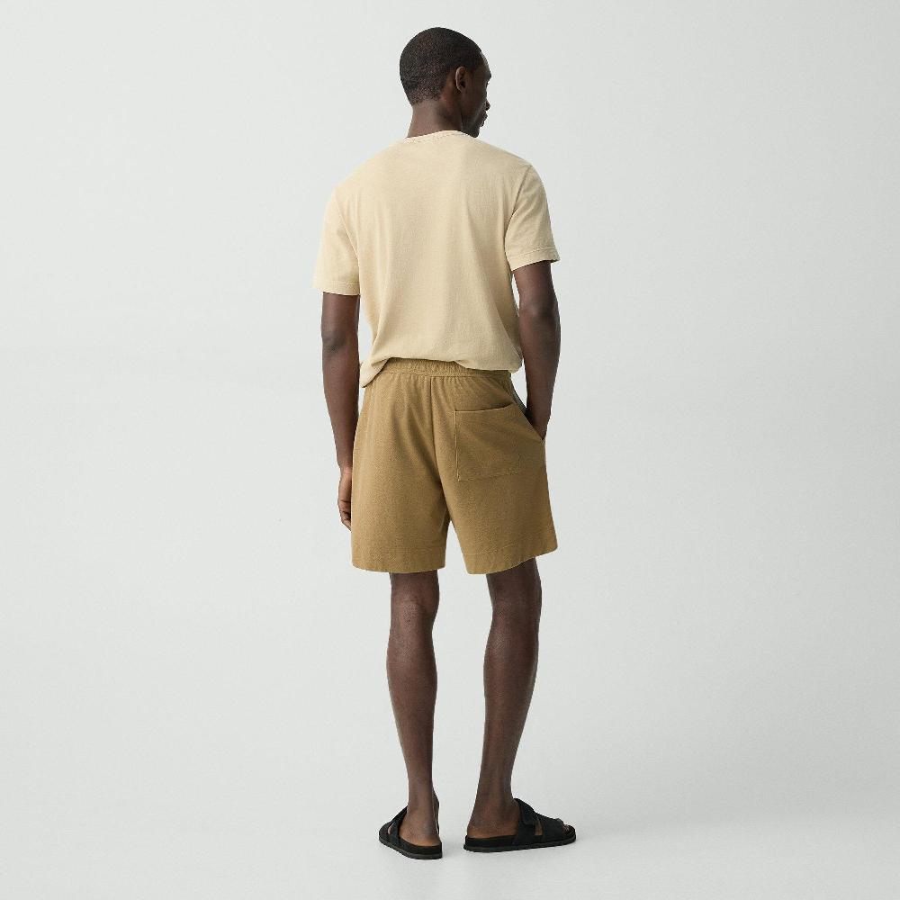 J Brand Drawstring Short In Terry Cotton Dark Chino