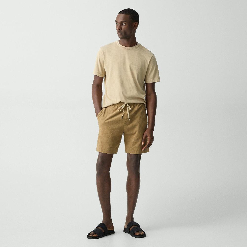 j brand Drawstring Short in Terry Cotton dark chino