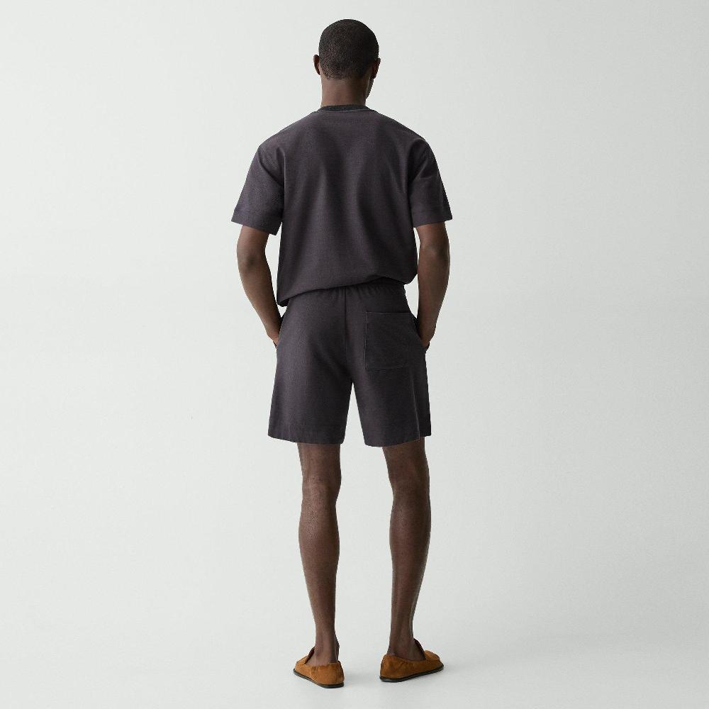 J Brand Drawstring Short In Terry Cotton Warm Carbon