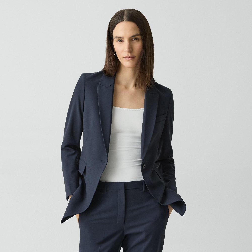 j brand Etiennette Blazer in Good Wool nocturne navy