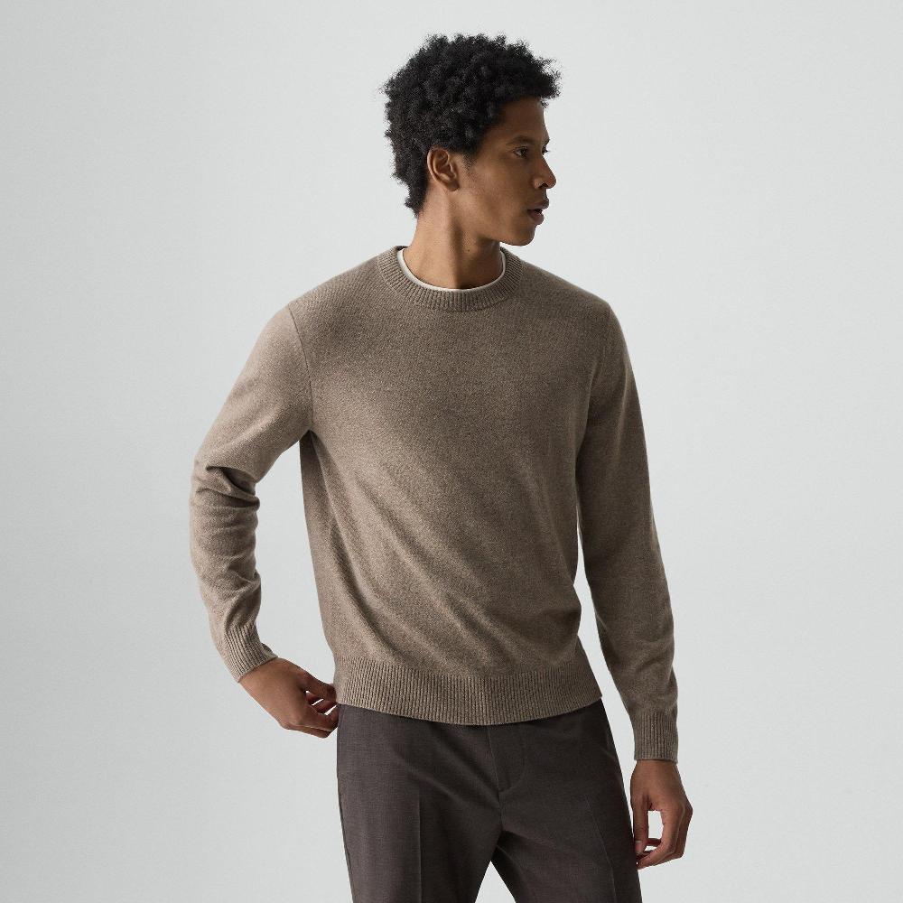 J Brand Hilles Crewneck Sweater In Cashmere Dark Feather Melange