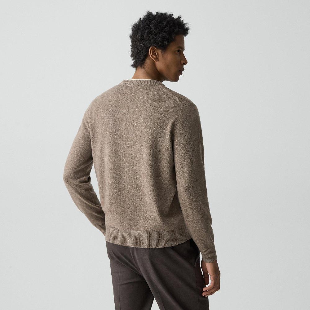 J Brand Hilles Crewneck Sweater In Cashmere Dark Feather Melange