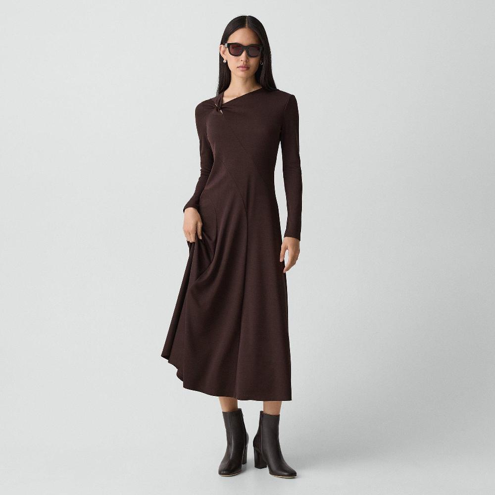 j brand Ankle Boot in Smooth Leather cacao