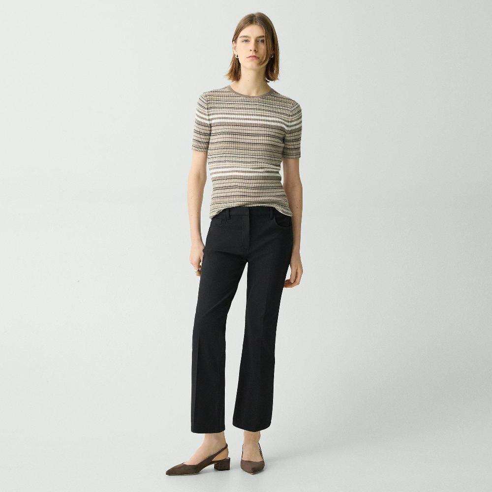 j brand Block Heel Slingback in Suede clove