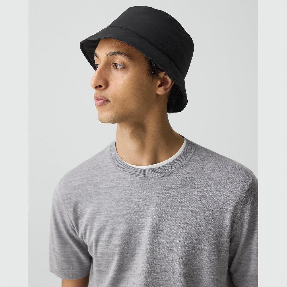 j brand Bucket Hat in Motion Nylon black