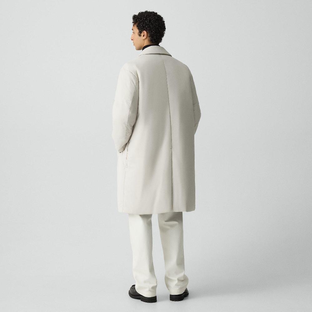 J Brand Car Coat In Motion Nylon Alabaster