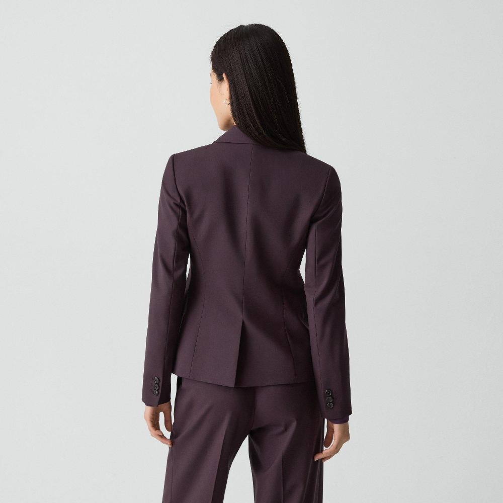 J Brand Carissa Blazer In Good Wool Dark Iris