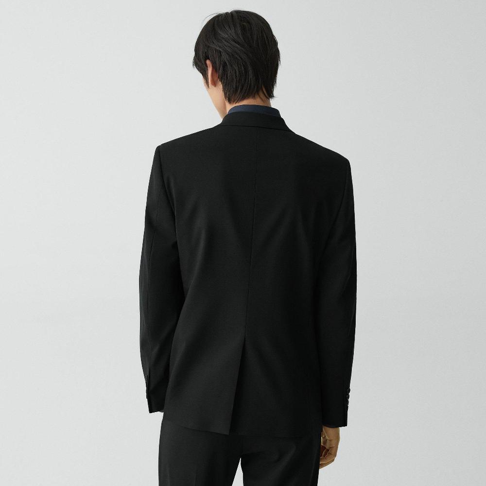 J Brand Chambers Blazer In Stretch Wool Deep Black