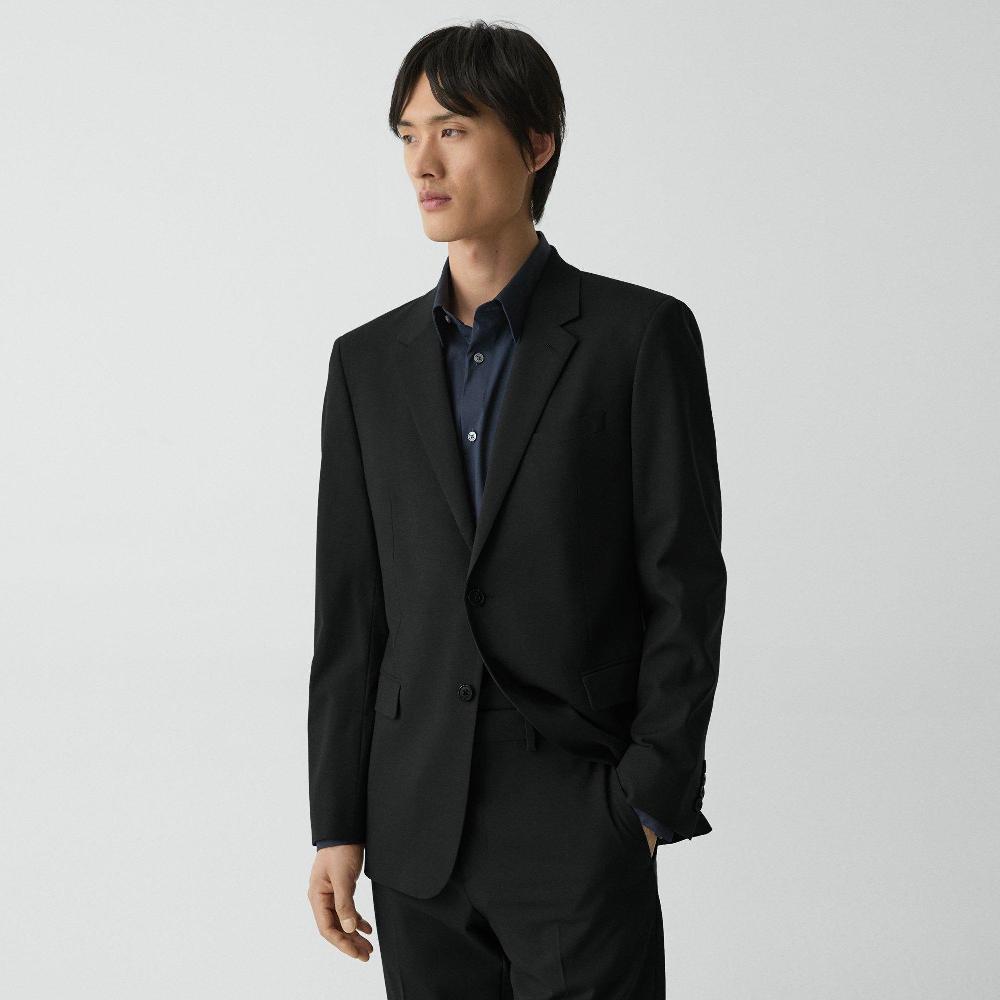 j brand Chambers Blazer in Stretch Wool deep black