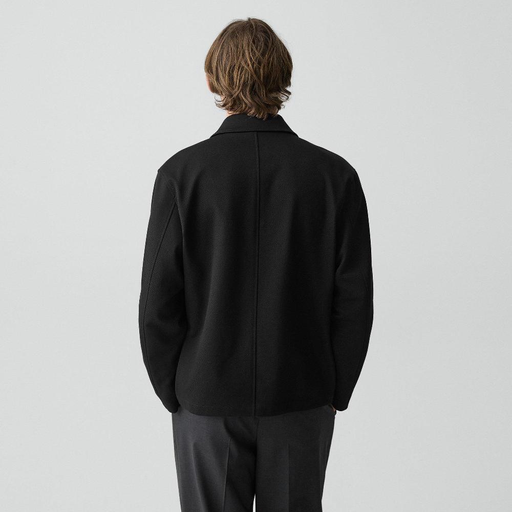 J Brand Chore Coat In Knit Twill Black