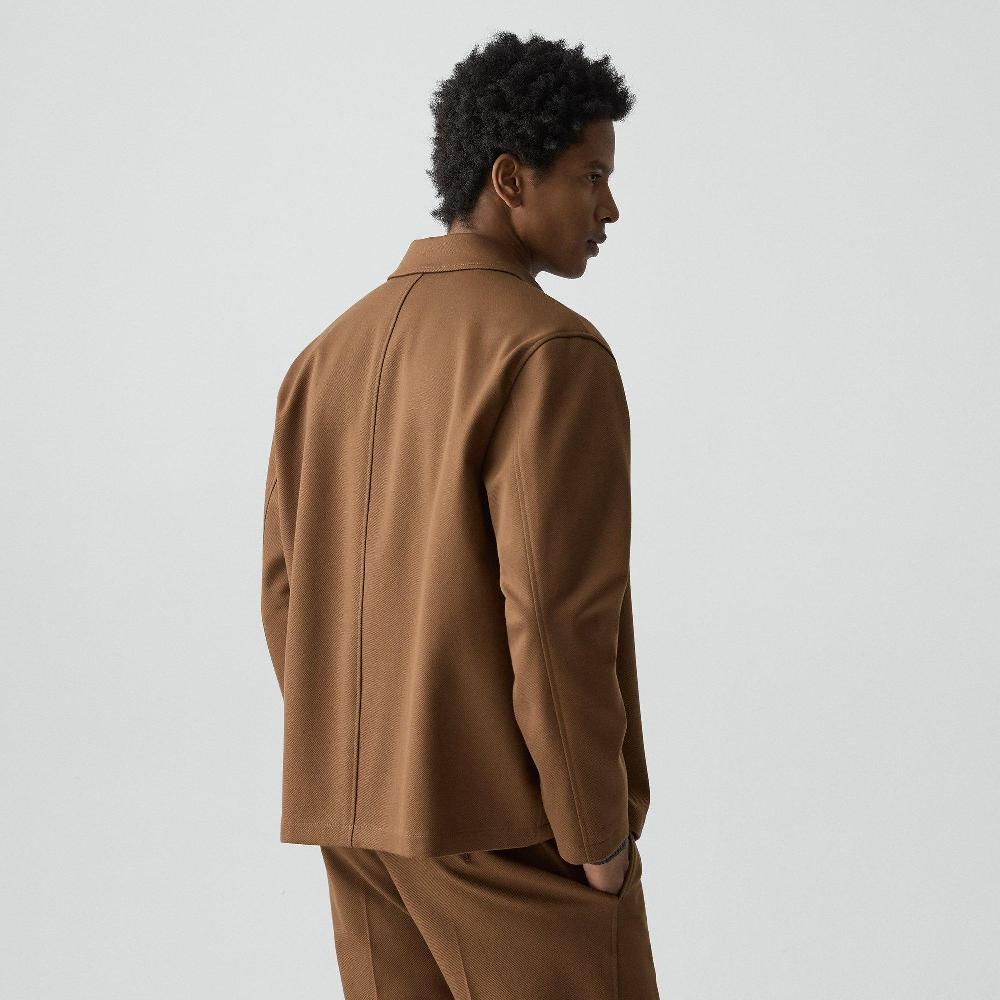 J Brand Chore Coat In Knit Twill Cafe