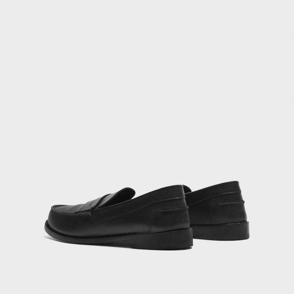 J Brand City Loafer In Leather Black