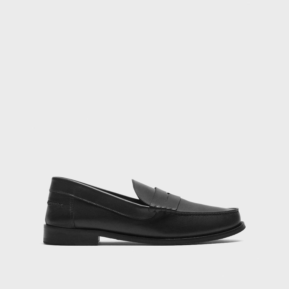 j brand City Loafer in Leather black