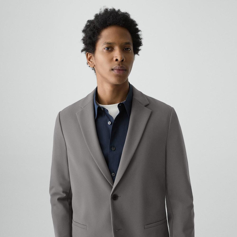 J Brand Clinton Blazer In Precision Ponte Carbon