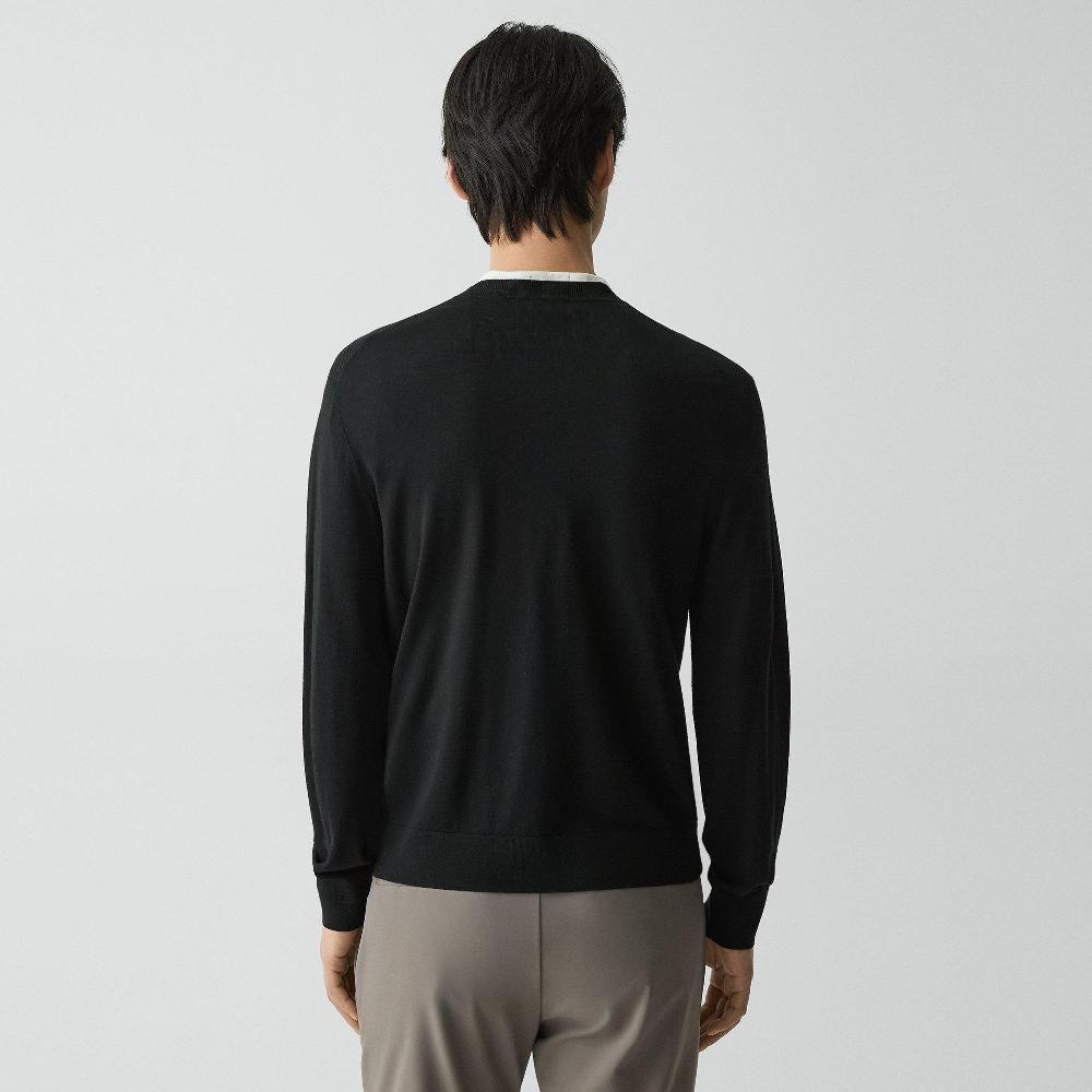 J Brand Crewneck Sweater In Regal Wool Black