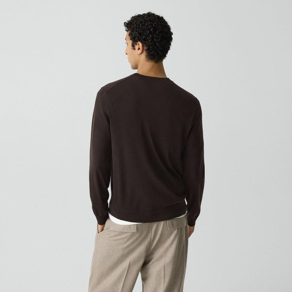 J Brand Crewneck Sweater In Regal Wool Brownwood