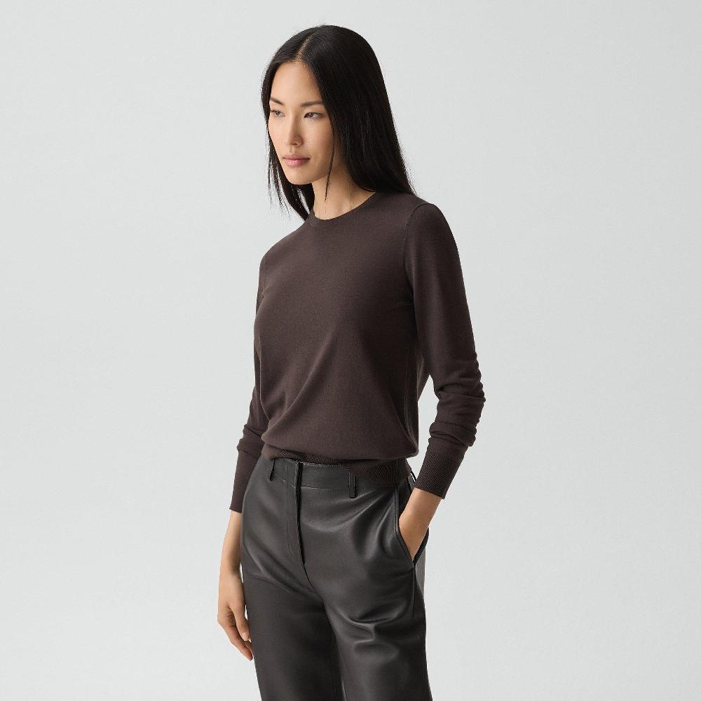 J Brand Crewneck Sweater In Regal Wool Cacao