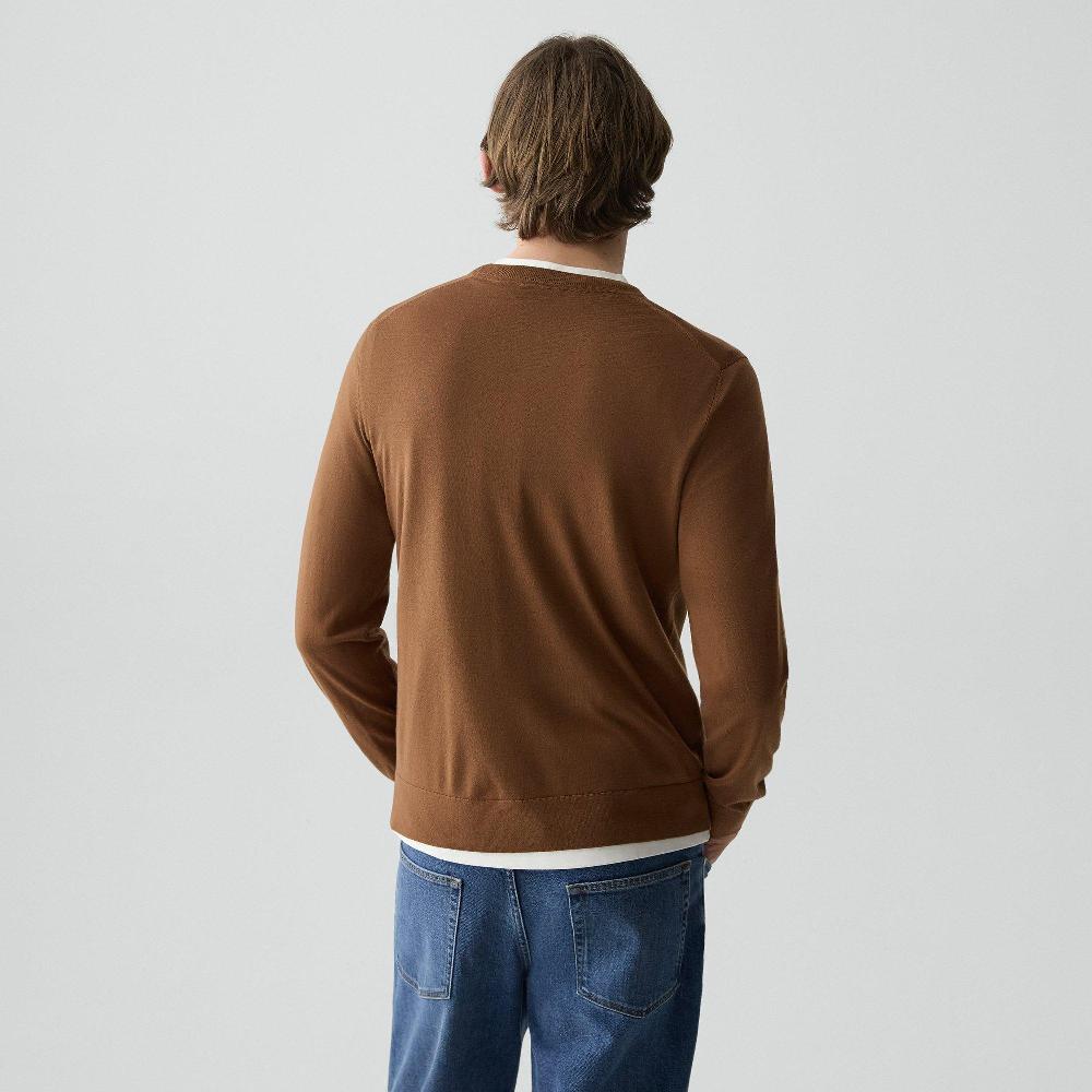 J Brand Crewneck Sweater In Regal Wool Cafe