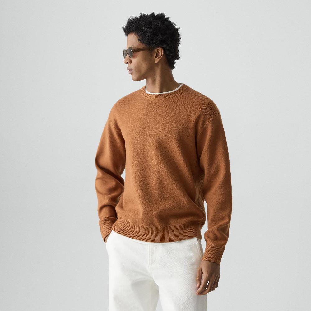 J Brand Crewneck Sweatshirt In Wool Bilen Campfire