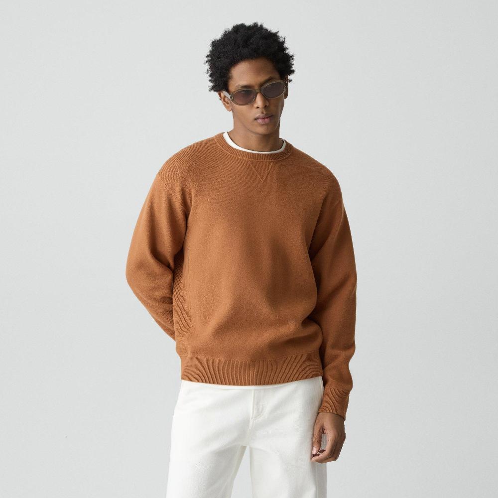 j brand Crewneck Sweatshirt in Wool Bilen campfire