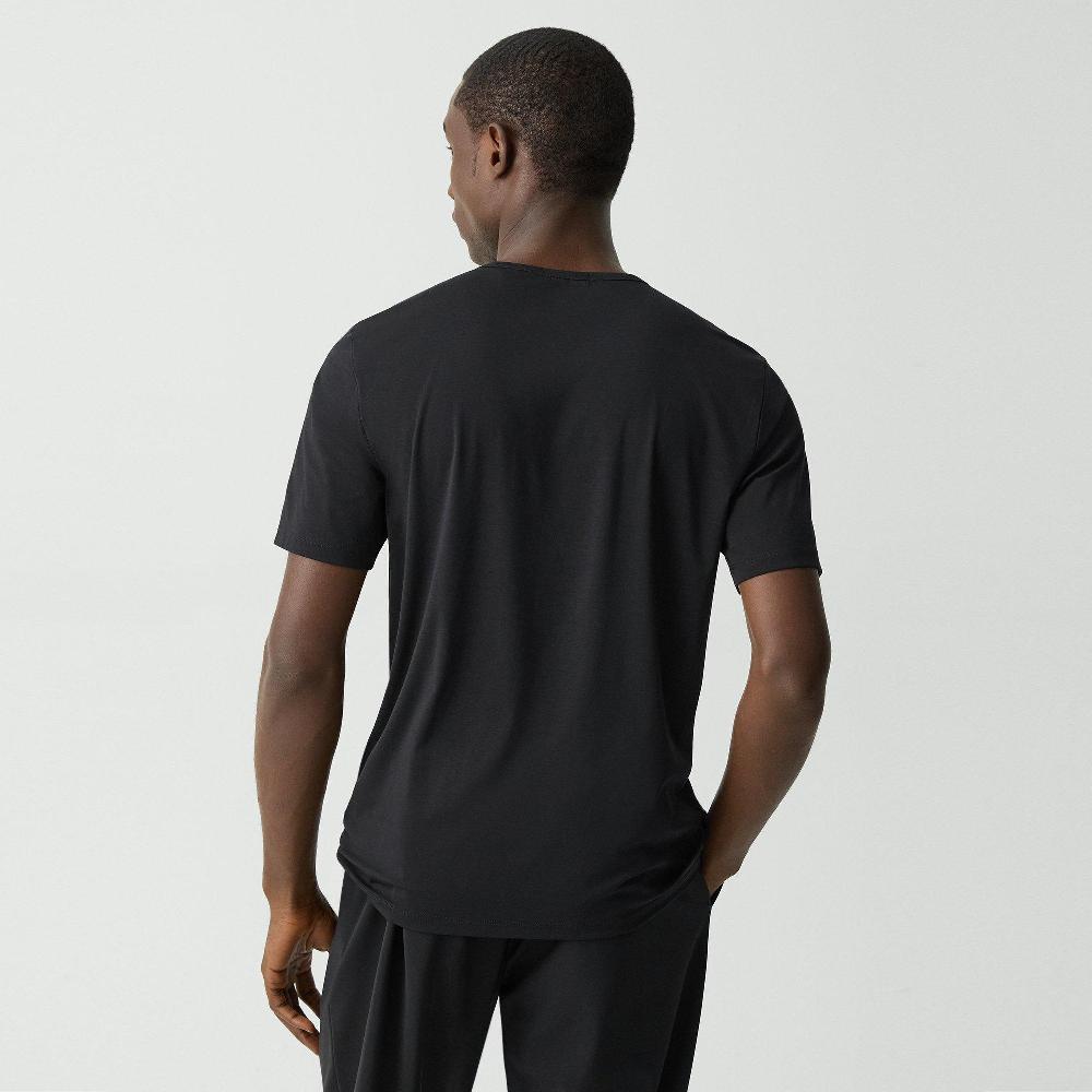 J Brand Crewneck Tee In Perform Jersey Black