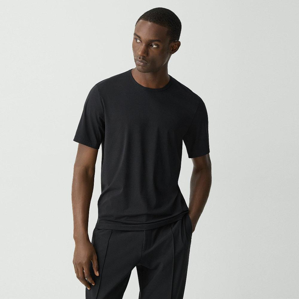 j brand Crewneck Tee in Perform Jersey black
