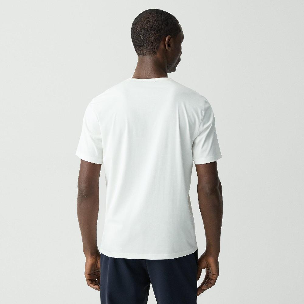 J Brand Crewneck Tee In Perform Jersey White