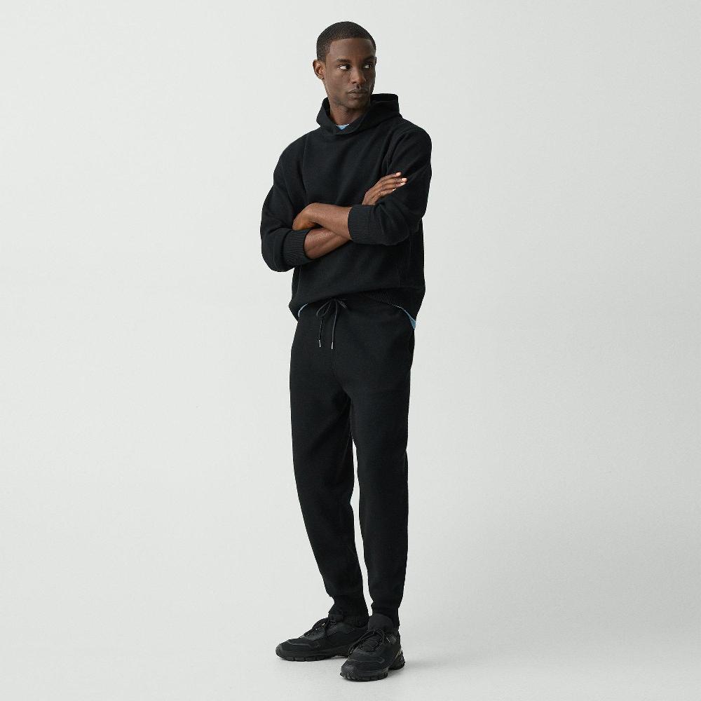 J Brand Drawstring Jogger In Fine Bilen Black