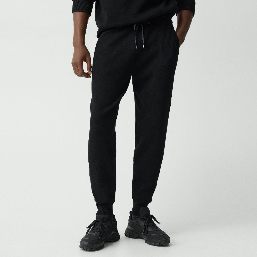 J Brand Drawstring Jogger In Fine Bilen Black
