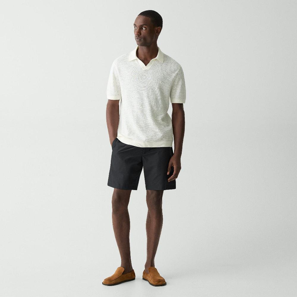 j brand Drawstring Short in Cotton-Blend black