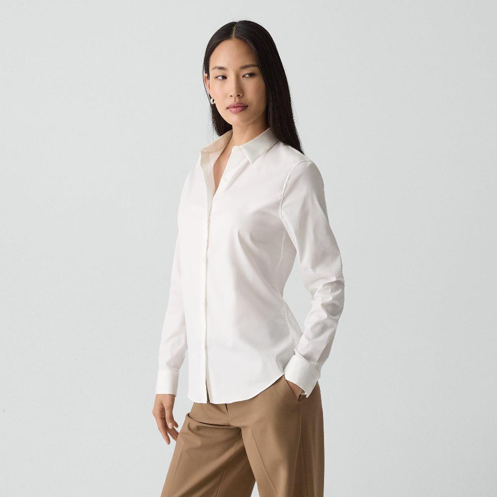 J Brand Fitted Shirt In Good Cotton White