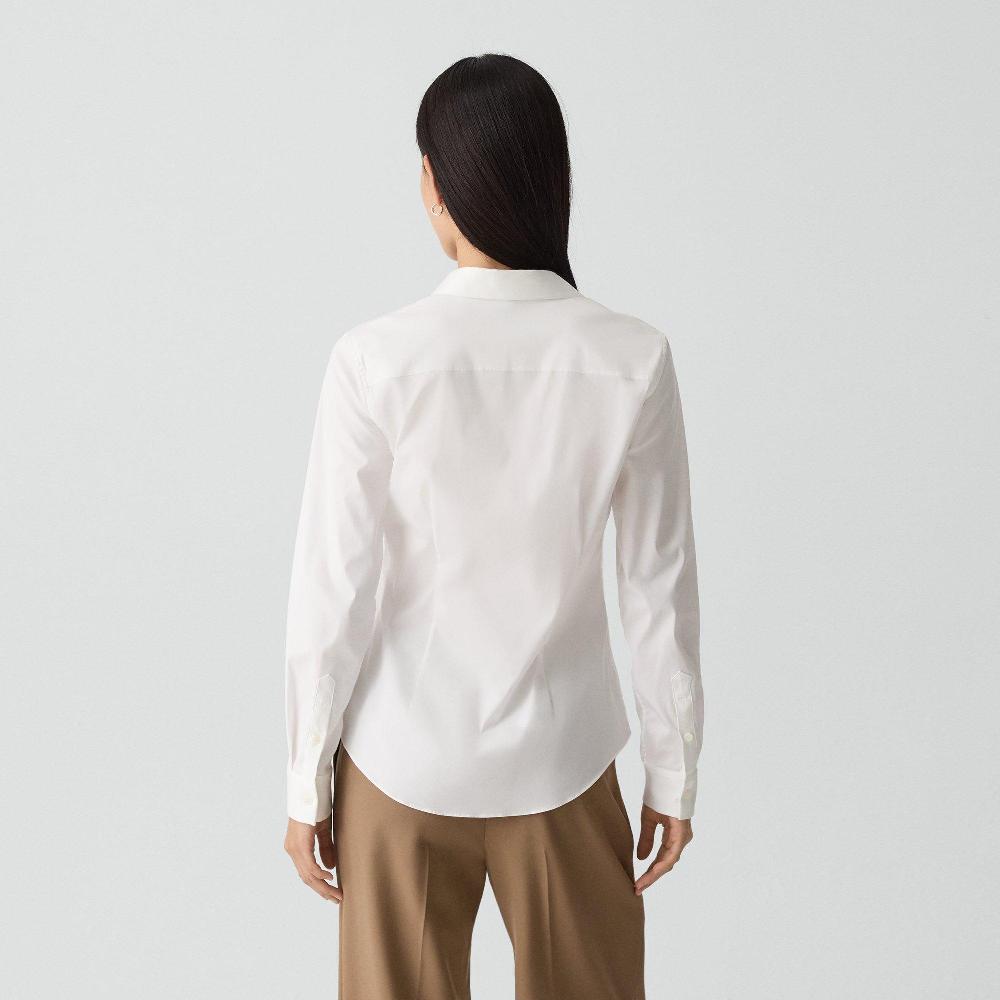 J Brand Fitted Shirt In Good Cotton White