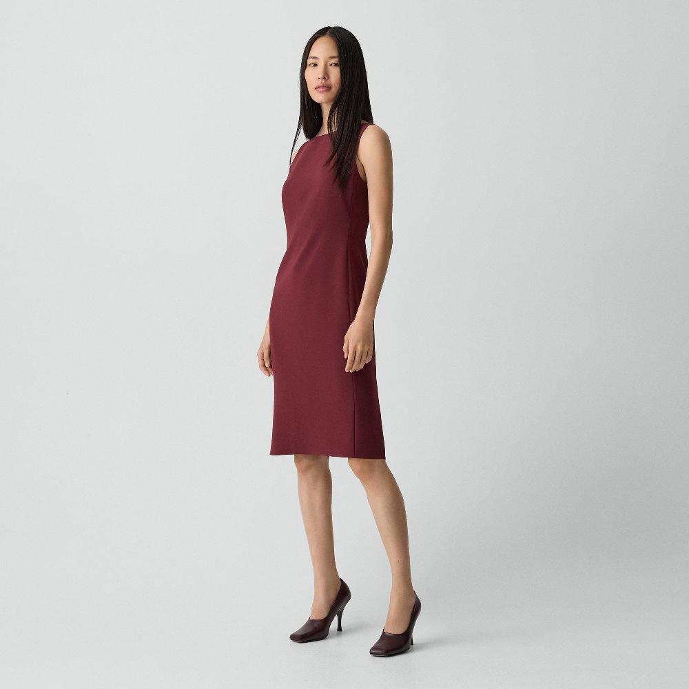J Brand Flared Dress In Admiral Crepe Grenache
