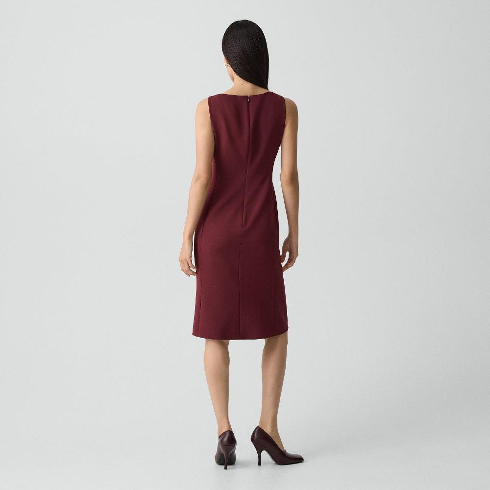 J Brand Flared Dress In Admiral Crepe Grenache