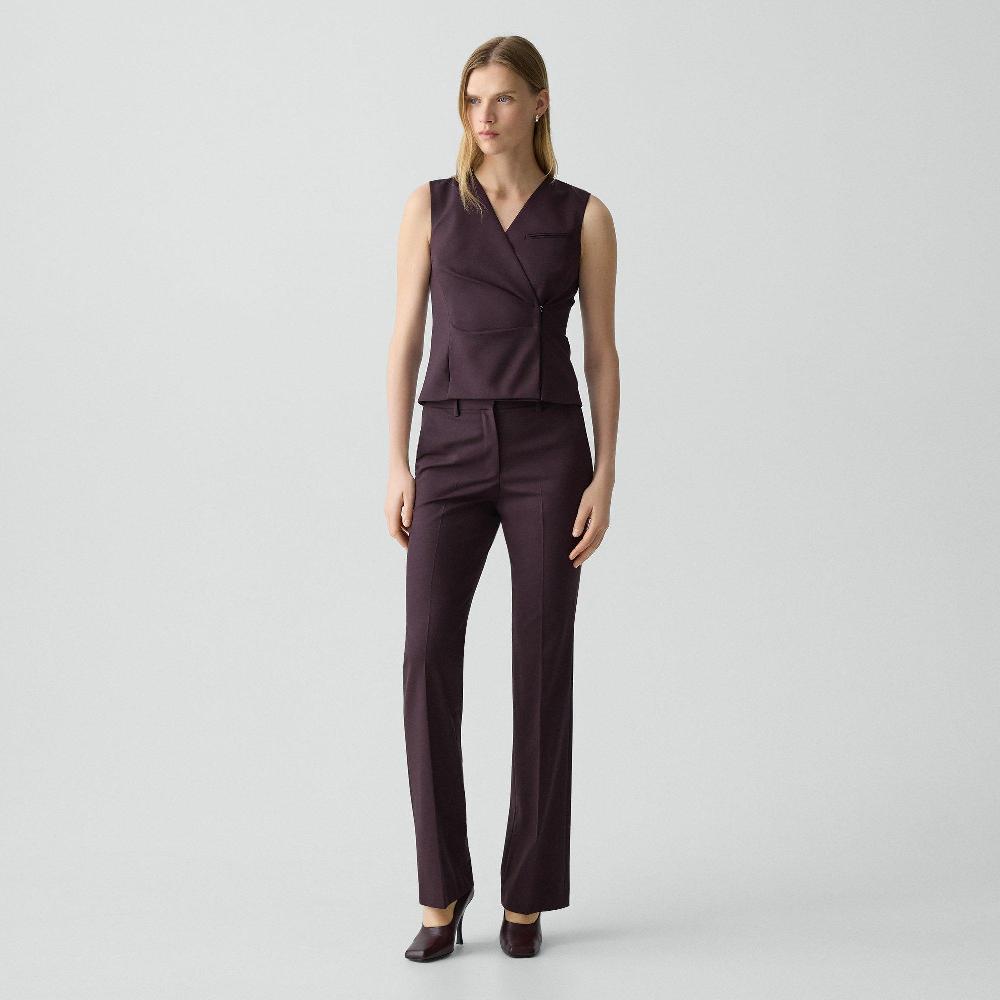 j brand Flared Pant 34'' in Good Wool dark iris