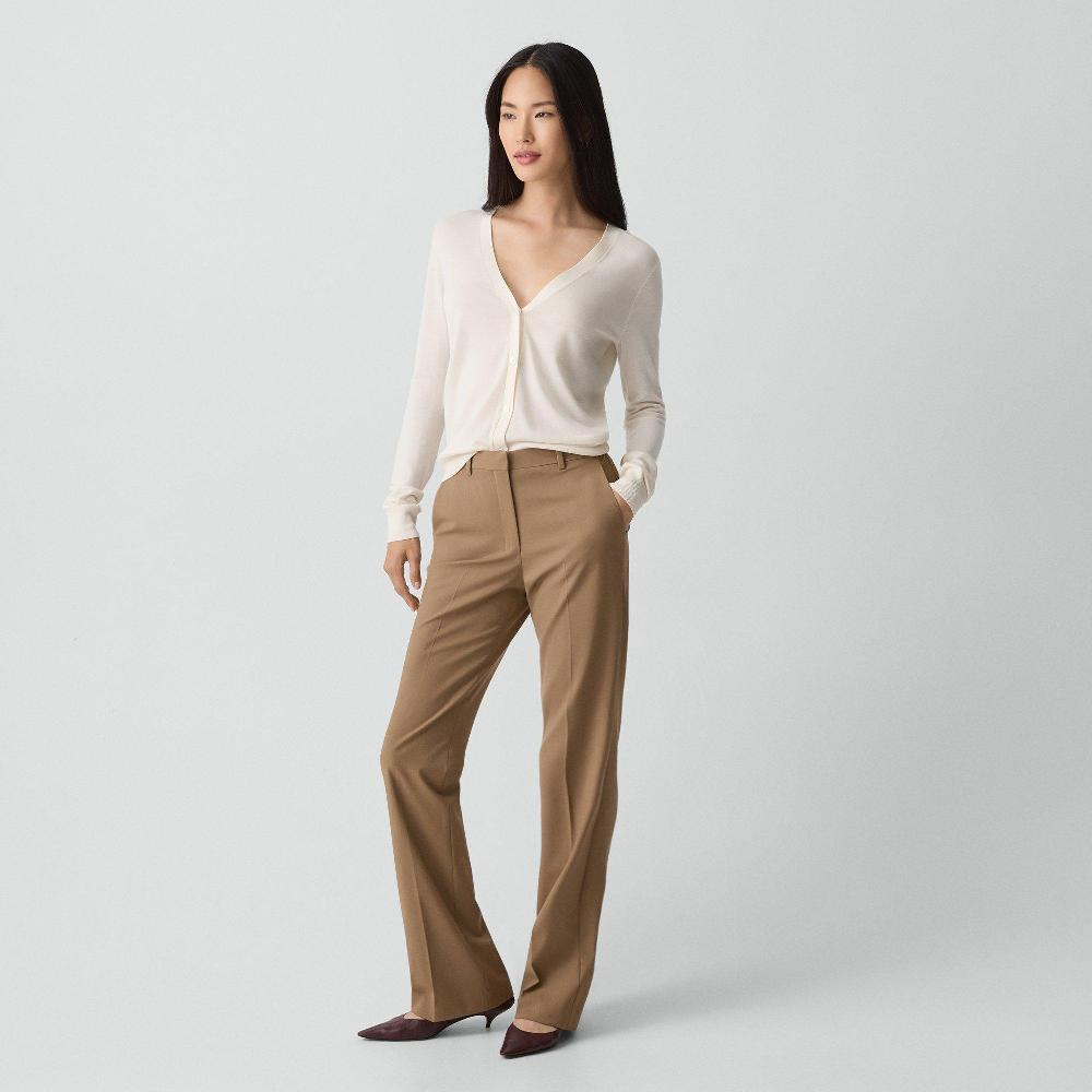 j brand Flared Pant 34'' in Good Wool truffle