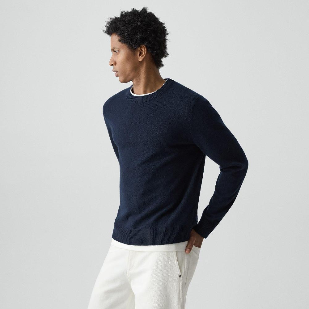 J Brand Hilles Crewneck Sweater In Cashmere Baltic