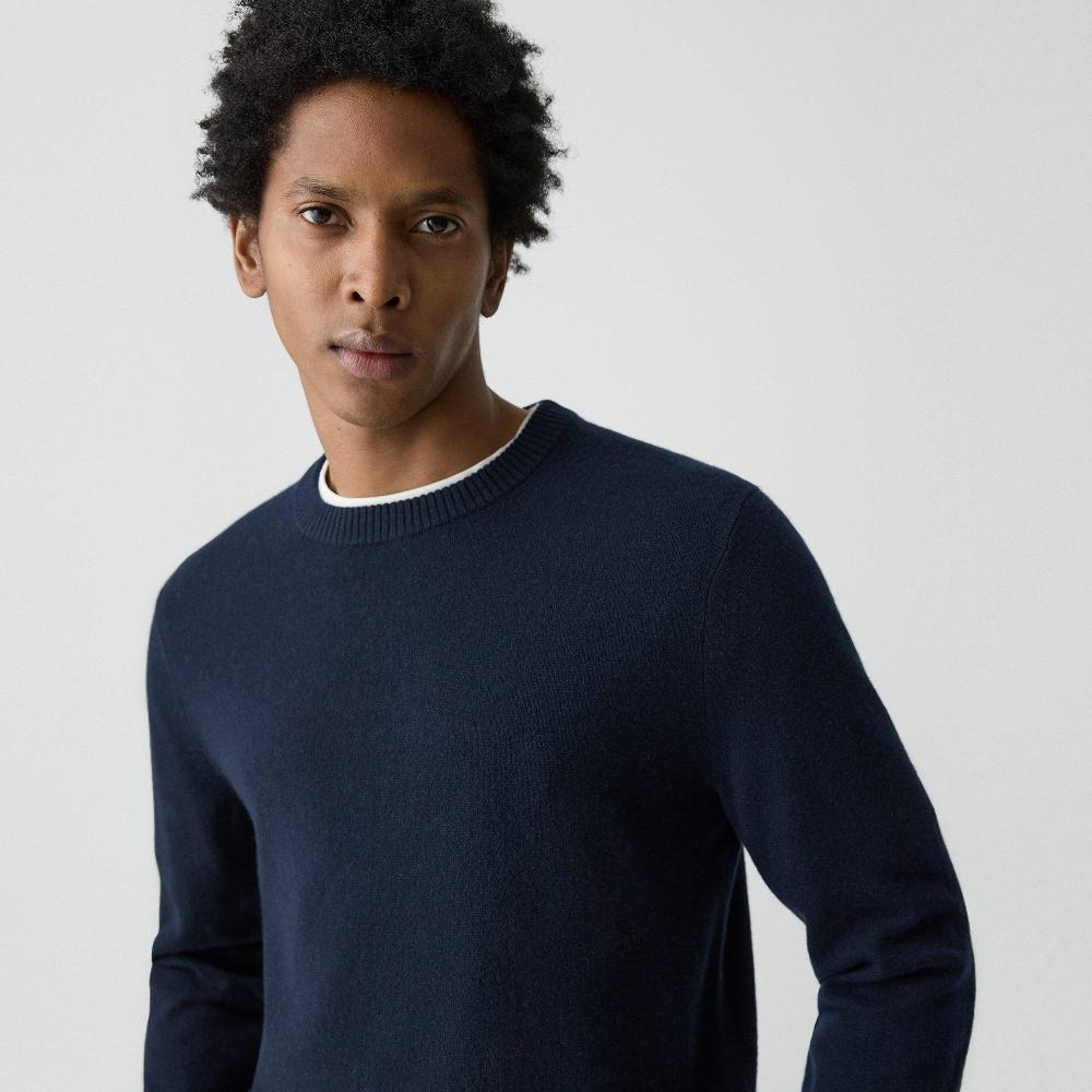 J Brand Hilles Crewneck Sweater In Cashmere Baltic