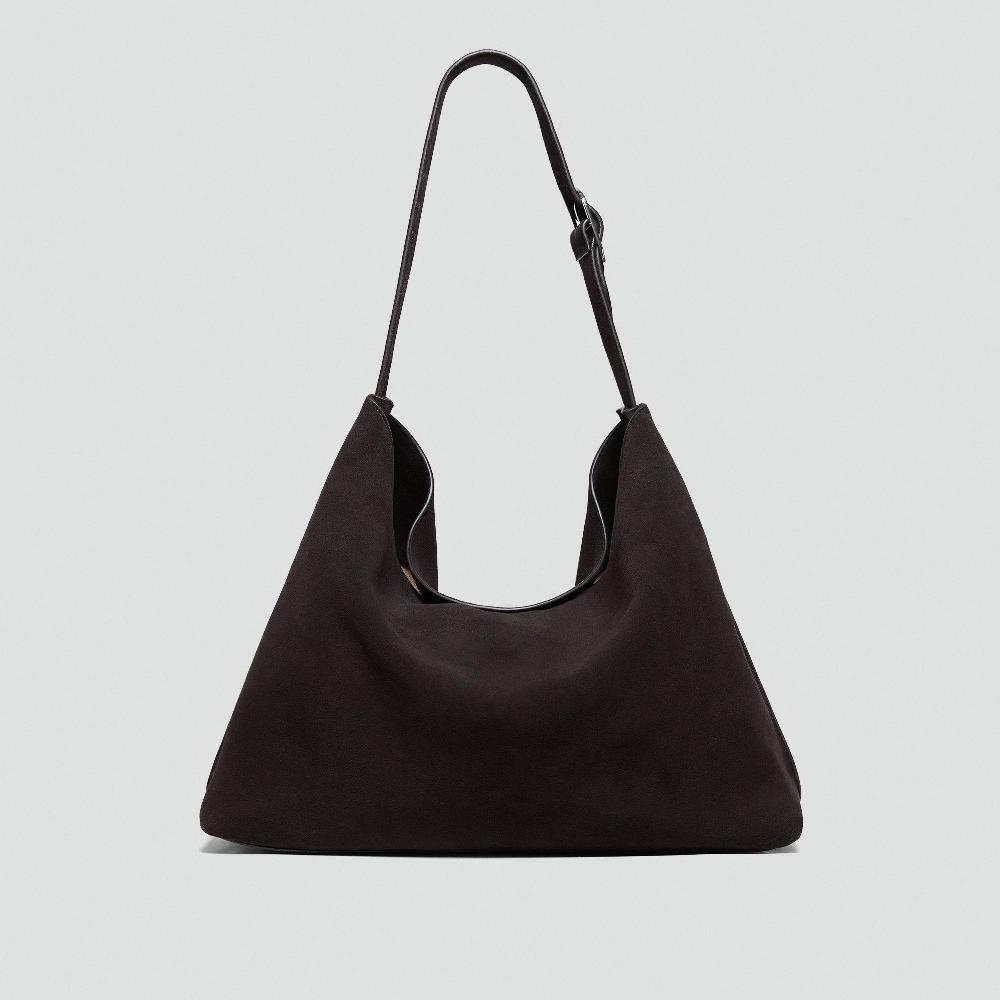 J Brand Hobo Bag In Suede Hickory